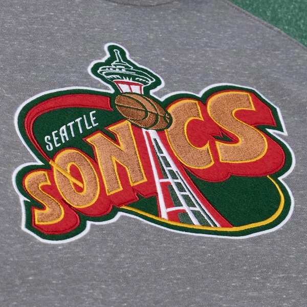 Seattle SuperSonics Gray/Green Winning Streak Fleece Hoodie