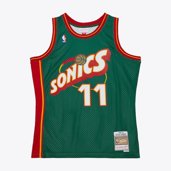 Detlef Schrempf Seattle SuperSonics 1995-96 Green Swingman Jersey