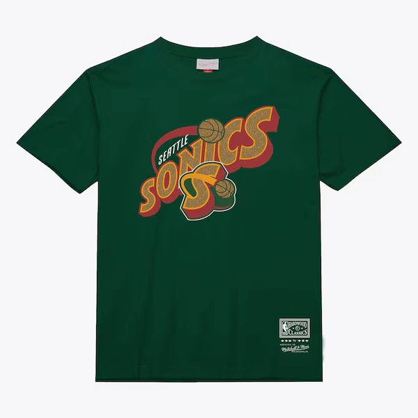 Seattle SuperSonics Green Hardwood Classics Ever T-Shirt