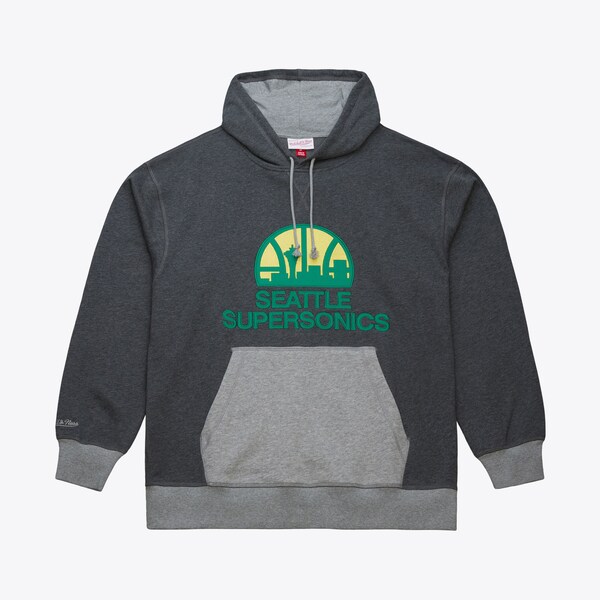 Seattle SuperSonics Charcoal Legacy Vintage Fleece Hoodie
