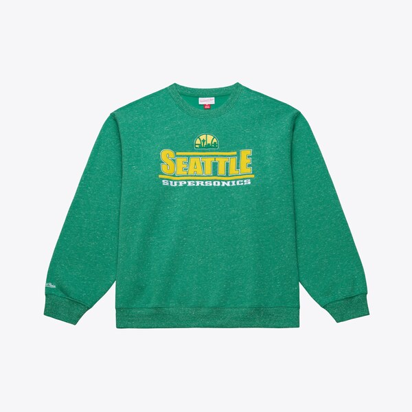 Seattle SuperSonics Green Hardwood Classics Throwback Fleece Sweatshirt