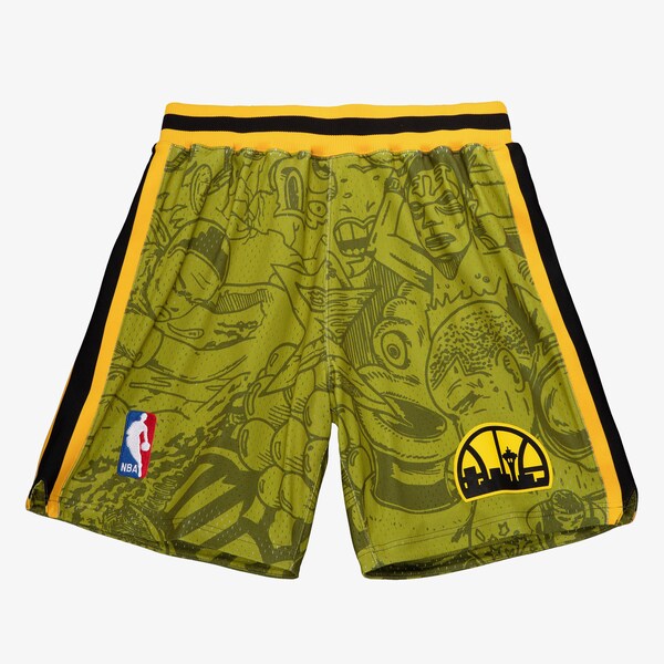 Seattle SuperSonics Green M&N x Hebru Brantley Shorts