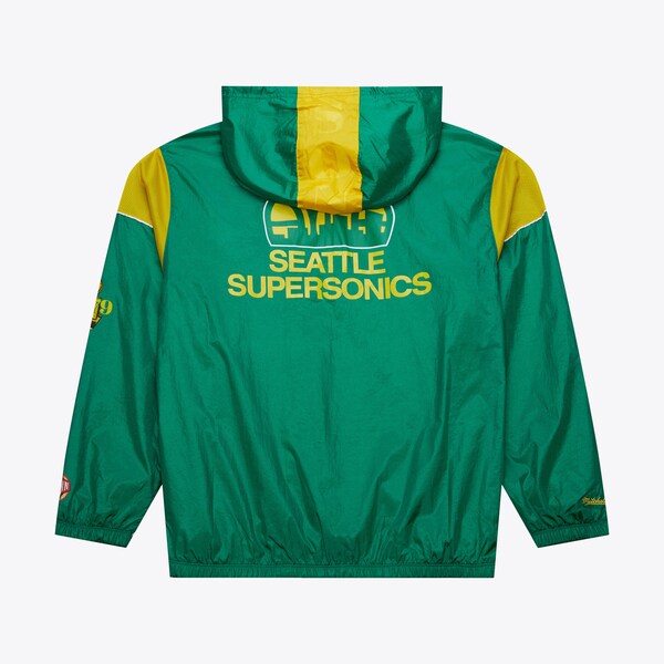 Seattle SuperSonics Green Hardwood Classics Team OG 3.0 Anorak Quarter-Zip Jacket