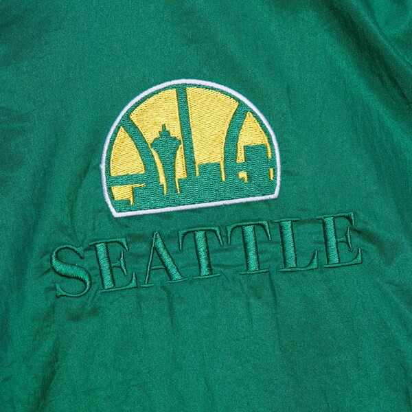 Seattle SuperSonics Green Hardwood Classics Team OG 3.0 Anorak Quarter-Zip Jacket