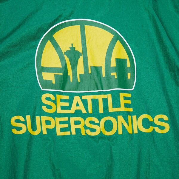 Seattle SuperSonics Green Hardwood Classics Team OG 3.0 Anorak Quarter-Zip Jacket