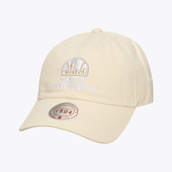 Seattle SuperSonics Cream Hardwood Classics Fashion Basic Strapback Adjustable Hat