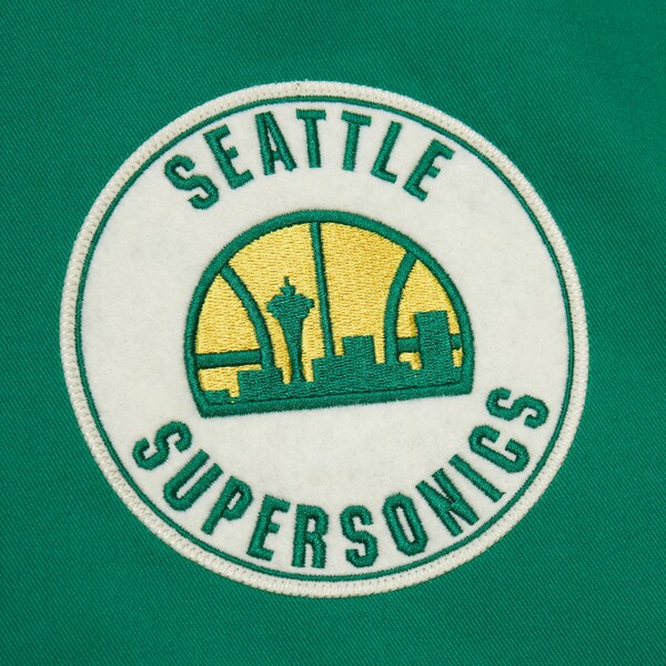 Seattle SuperSonics Kelly Green Vintage Logo Replay Cotton Twill Full-Zip Jacket