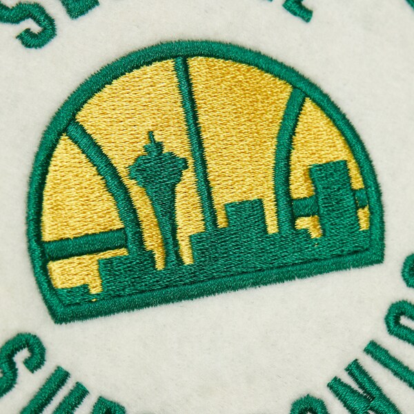 Seattle SuperSonics Kelly Green Vintage Logo Replay Cotton Twill Full-Zip Jacket