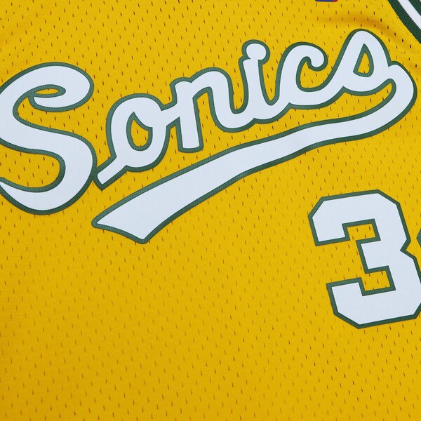 Ray Allen Seattle SuperSonics 2003-04 Gold Swingman Jersey