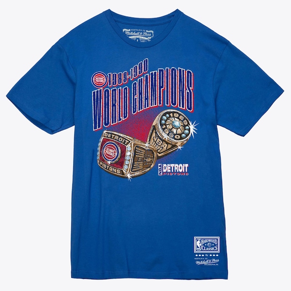 Detroit Pistons Blue Rings T-Shirt