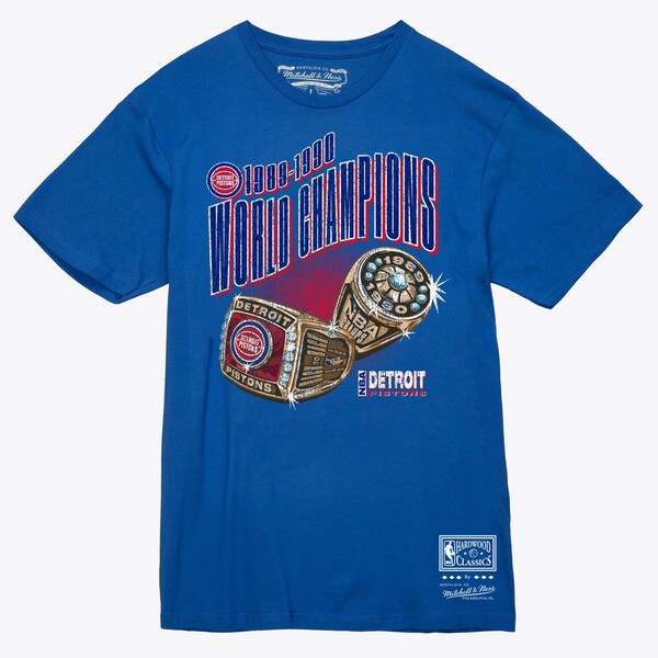 Detroit Pistons Blue Rings T-Shirt