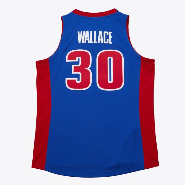 Rasheed Wallace Detroit Pistons Blue 2005 NBA Finals Authentic Jersey 3 Rasheed Wallace Detroit Pistons Blue 2005 NBA Finals Authentic Jersey