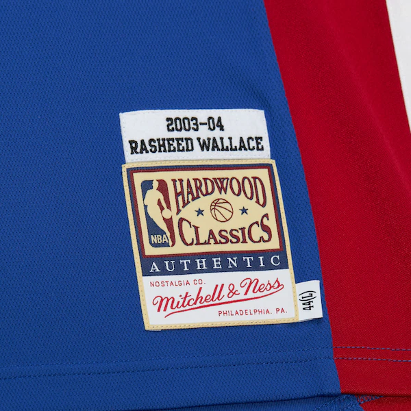 Rasheed Wallace Detroit Pistons Blue 2005 NBA Finals Authentic Jersey 6 Rasheed Wallace Detroit Pistons Blue 2005 NBA Finals Authentic Jersey