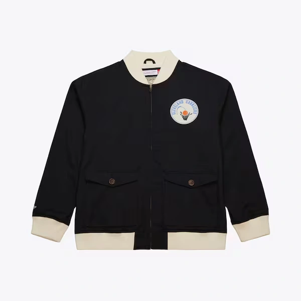 Cleveland Cavaliers Black Vintage Logo Replay Cotton Twill Full-Zip Jacket