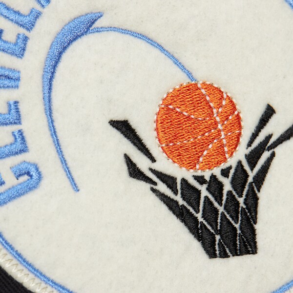 Cleveland Cavaliers Black Vintage Logo Replay Cotton Twill Full-Zip Jacket