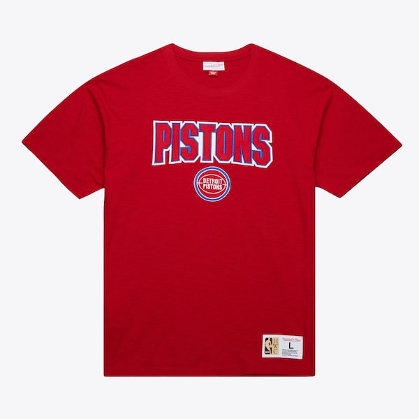 Detroit Pistons Red Legendary Slub Vintage T-Shirt