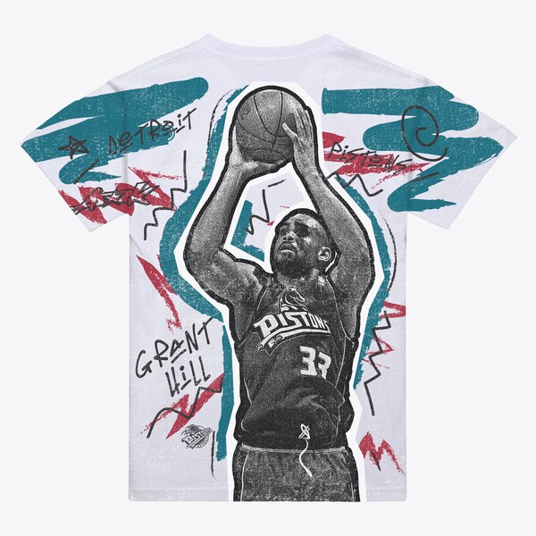 Grant Hill Detroit Pistons White AS2K Showstopper Player T-Shirt