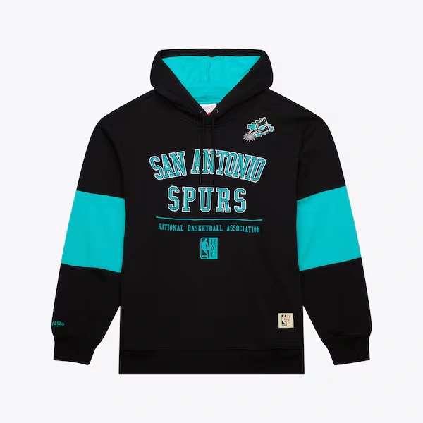 San Antonio Spurs Black Retro Fleece Pullover Hoodie
