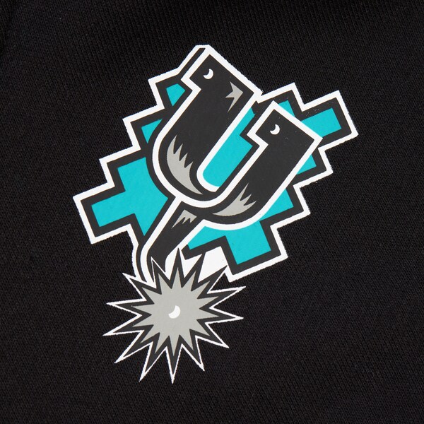 San Antonio Spurs Black Retro Fleece Pullover Hoodie