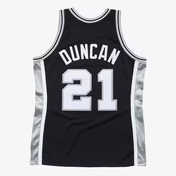 Tim Duncan San Antonio Spurs 2001-02 Black Authentic Jersey