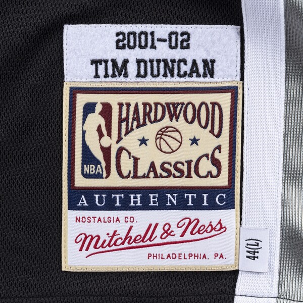 Tim Duncan San Antonio Spurs 2001-02 Black Authentic Jersey