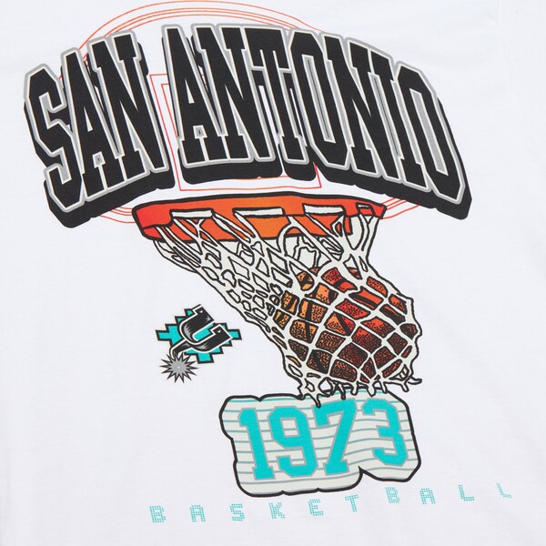 San Antonio Spurs White Sswagger Graphic T-Shirt
