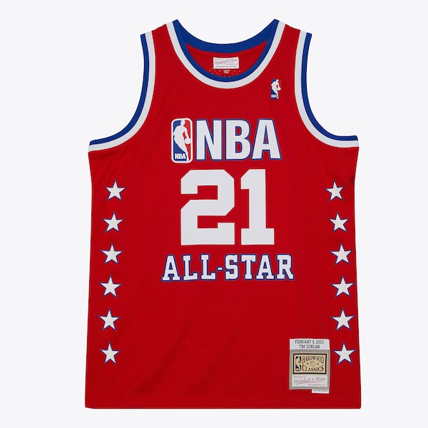 Tim Duncan 2003 NBA All-Star Game Red Swingman Jersey