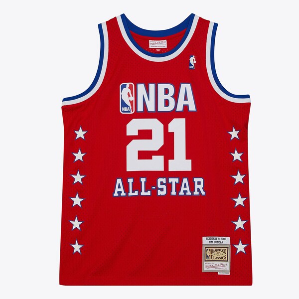 Tim Duncan 2003 NBA All-Star Game Red Swingman Jersey