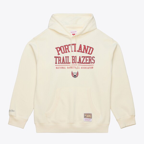 Portland Trail Blazers Cream Walk-Off Fleece Hoodie