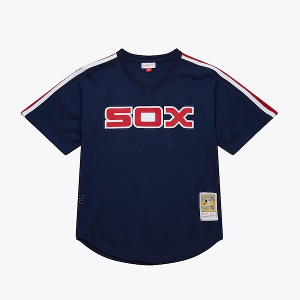 Carlton Fisk Chicago White Sox 1983 Navy Authentic Batting Practice Jersey