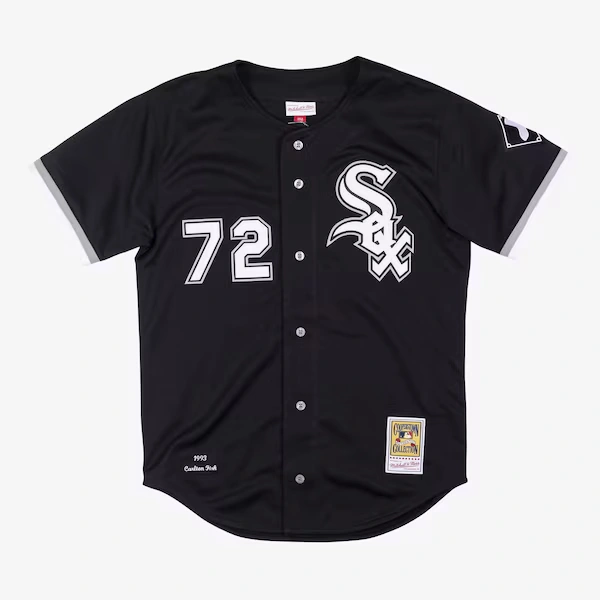 Carlton Fisk Chicago White Sox 1993 Black Authentic Jersey