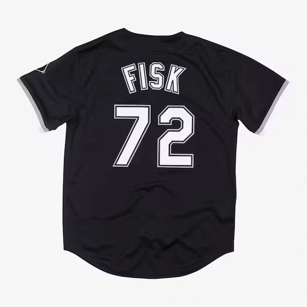 Carlton Fisk Chicago White Sox 1993 Black Authentic Jersey