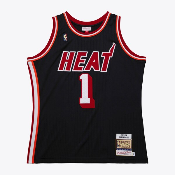 Chris Bosh Miami Heat 2013-14 Black Authentic Jersey