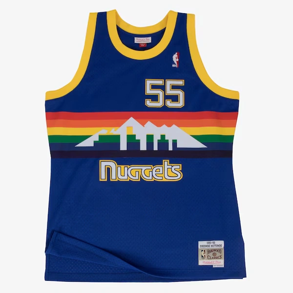 Dikembe Mutombo Denver Nuggets 1991-92 Royal Swingman Player Jersey