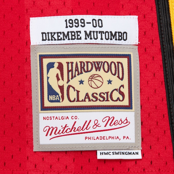 Dikembe Mutombo Atlanta Hawks 1999-00 Red Swingman Jersey 5 Dikembe Mutombo Atlanta Hawks 1999-00 Red Swingman Jersey