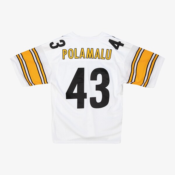 Troy Polamalu Pittsburgh Steelers 2005 White Authentic Jersey 3 Troy Polamalu Pittsburgh Steelers 2005 White Authentic Jersey