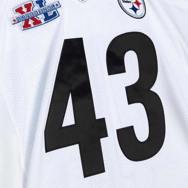 Troy Polamalu Pittsburgh Steelers 2005 White Authentic Jersey 4 Troy Polamalu Pittsburgh Steelers 2005 White Authentic Jersey