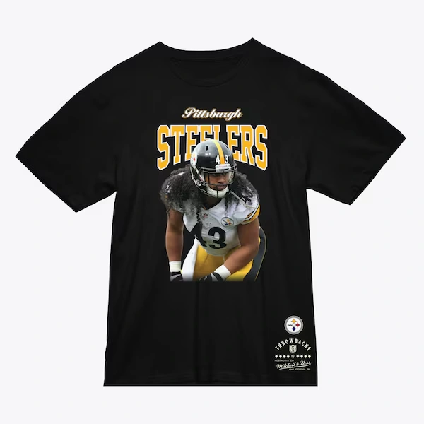 Troy Polamalu Pittsburgh Steelers Black Sideline T-Shirt