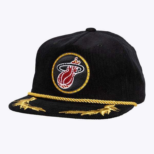 Women's Miami Heat Black M&N x DANNIJO Snapback Hat