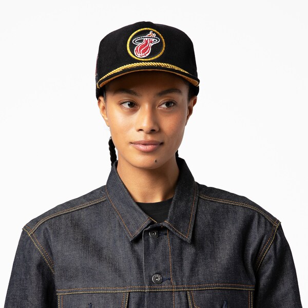 Women's Miami Heat Black M&N x DANNIJO Snapback Hat 3 Women's Miami Heat Black M&N x DANNIJO Snapback Hat