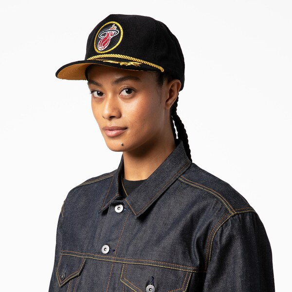 Women's Miami Heat Black M&N x DANNIJO Snapback Hat 4 Women's Miami Heat Black M&N x DANNIJO Snapback Hat