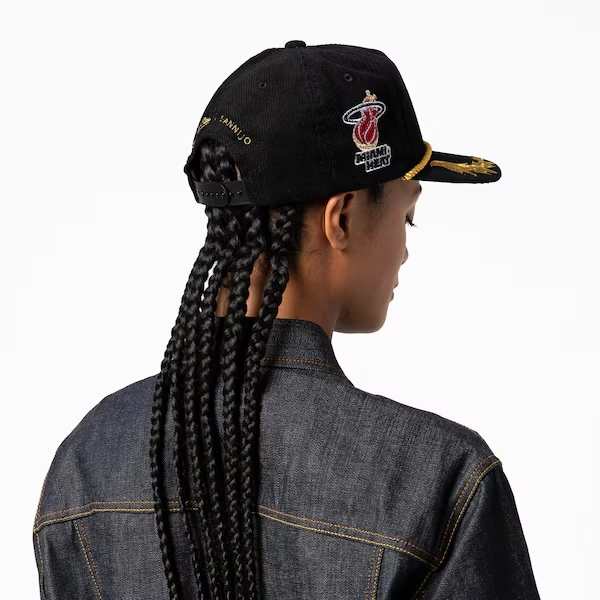 Women's Miami Heat Black M&N x DANNIJO Snapback Hat 5 Women's Miami Heat Black M&N x DANNIJO Snapback Hat
