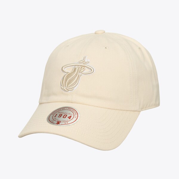 Miami Heat Cream Fashion Basic Strapback Adjustable Hat