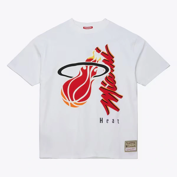 Women's Miami Heat White Boyfriend T-Shirt