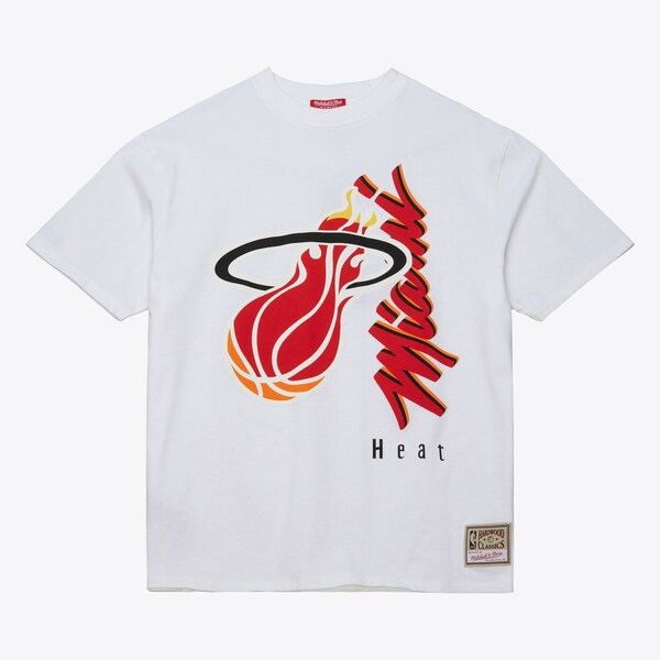 Women's Miami Heat White Boyfriend T-Shirt