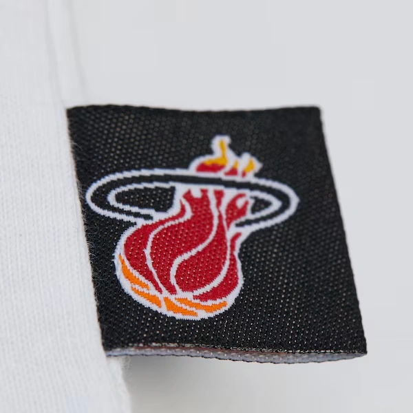 Women's Miami Heat White Boyfriend T-Shirt 9 Women's Miami Heat White Boyfriend T-Shirt