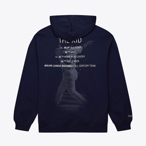 Ken Griffey Jr. Seattle Mariners Navy The Kid Pullover Hoodie 3 Ken Griffey Jr. Seattle Mariners Navy The Kid Pullover Hoodie