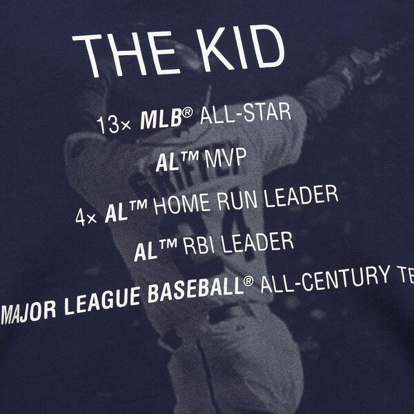 Ken Griffey Jr. Seattle Mariners Navy The Kid Pullover Hoodie 6 Ken Griffey Jr. Seattle Mariners Navy The Kid Pullover Hoodie