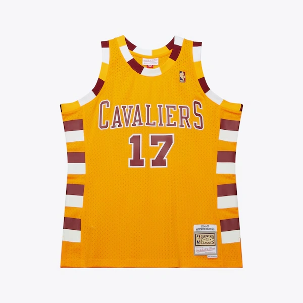 Anderson Varejao Cleveland Cavaliers 2004-05 Gold Swingman Jersey