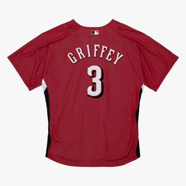 Ken Griffey Jr. Cincinnati Reds Red 2007 Authentic Batting Practice Player Jersey 3 Ken Griffey Jr. Cincinnati Reds Red 2007 Authentic Batting Practice Player Jersey